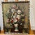 Oil on canvas by American artist floral still life signed framed made in 1950