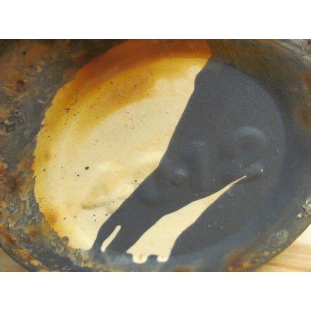 Black Zanesville Pottery Model #4012 Matte Black Ribbed Cylinder Vase 1940s For Sale - Image 8 of 8