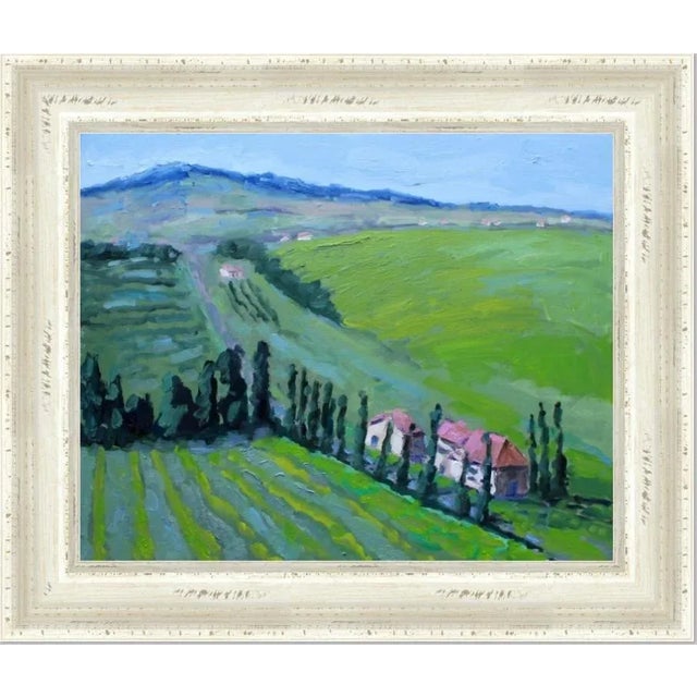 Contemporary Tuscan Landscape (Original Oil Painting) For Sale - Image 4 of 5