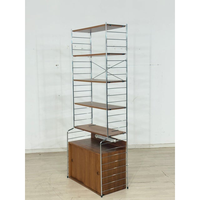 Mid-Century Teak String Continental Bookcase by Nils Strinning, 1960s For Sale - Image 5 of 11