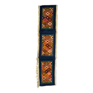 1980s Long Colorful Woven Runner-Style Tibetan Tapestry