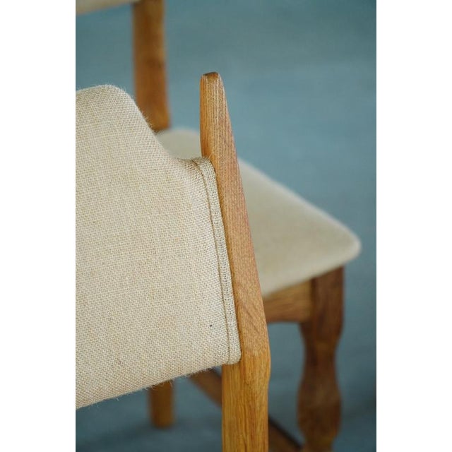 Mid-Century Modern Oak & Hessian Dining Chairs from Henning Kjærnulf, 1960s, Set of 8 For Sale - Image 18 of 18