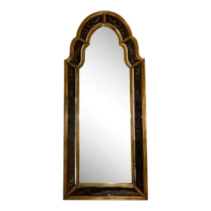 John Richard Transitional Hand Painted William and Mary Wall Mirror