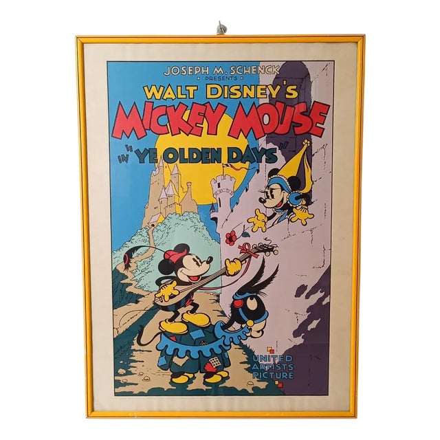 Walt Disneys Mickey Mouse Serigraph, 1970s For Sale