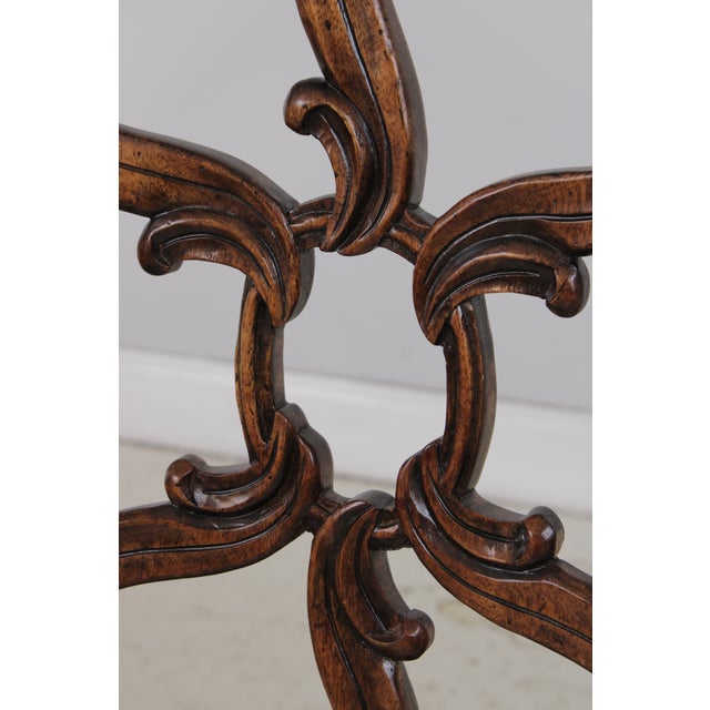 Set of 6 Henredon Pierced Back Dining Room Chairs For Sale - Image 16 of 18
