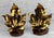 Vintage Traditional Gold Gilded Metal Maple Leaf Library Bookends - A Pair For Sale - Image 4 of 7