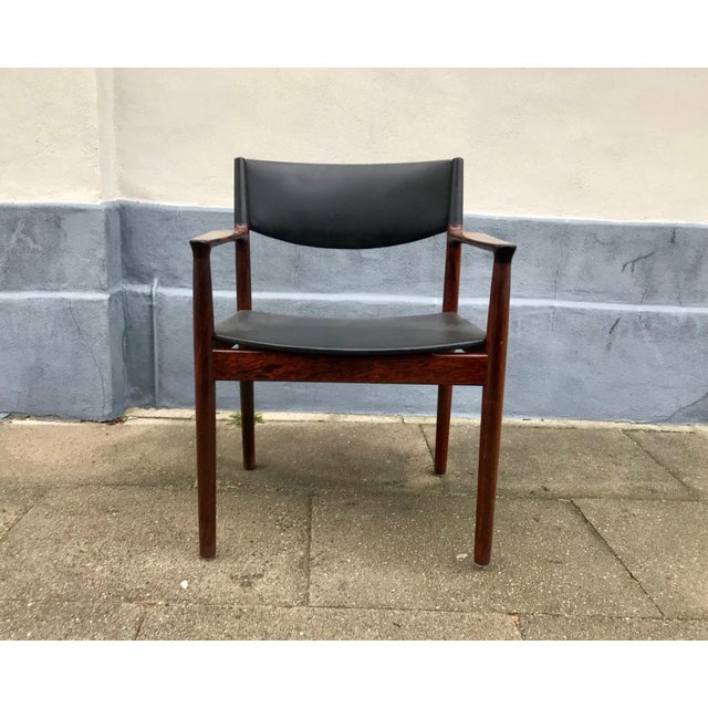 1960s Danish Rosewood Erika Armchair by Erik Wørts for Vamo, 1960s For Sale - Image 5 of 7