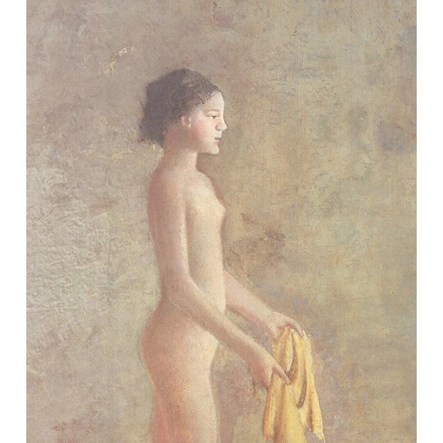 Modern Conte de Balthus 'Nu de Profil' Modernism Offset Lithograph For Sale - Image 3 of 5