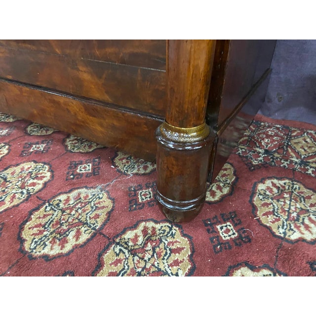 19th Century 19th Century Empire Chest of Drawers with Marble Top, 1820 For Sale - Image 5 of 11