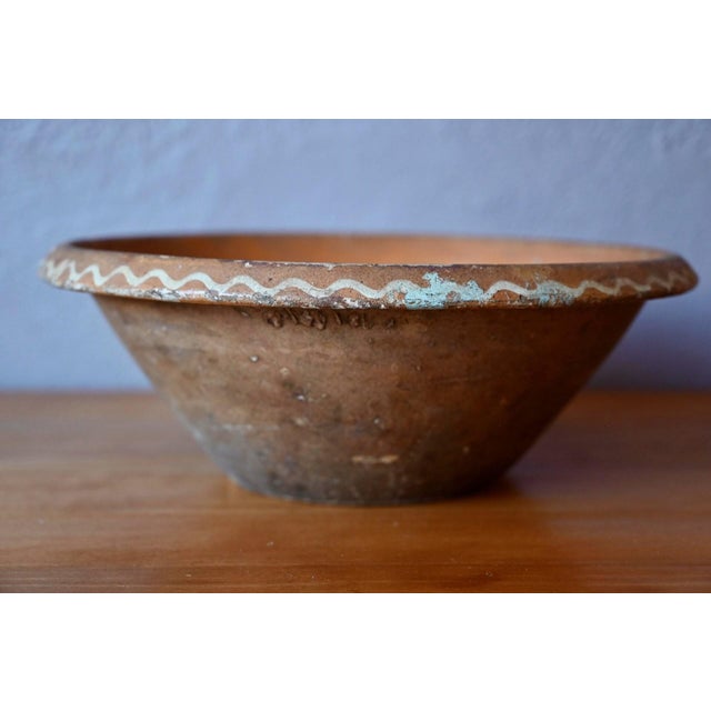 1920s Antique Terracotta Bread Bowl, Alsace, 1920s For Sale - Image 5 of 7