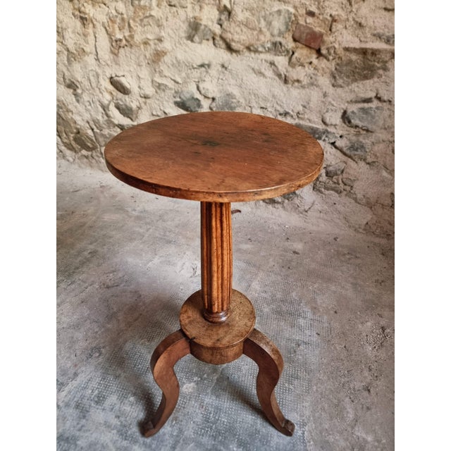 Antique Louis XVI Plant Stand in Walnut, 1900 For Sale - Image 18 of 18