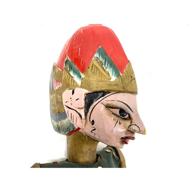 Vintage Javanese Rod Puppets on Display Stands—A Pair For Sale - Image 10 of 18