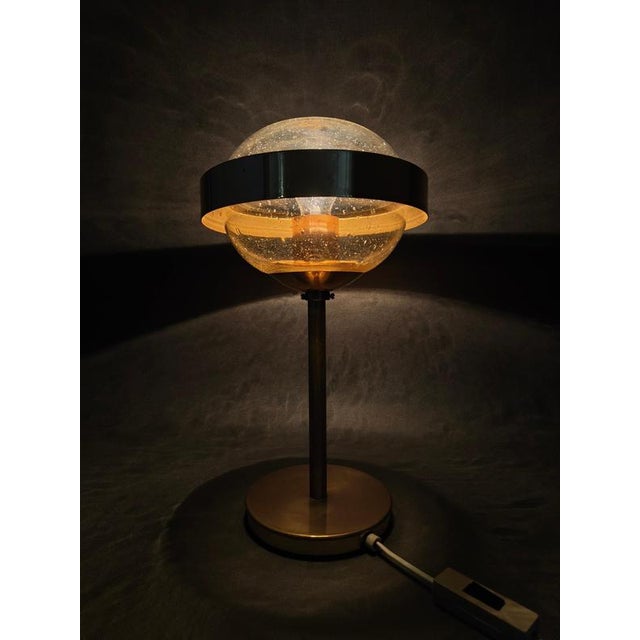Space Age Glass Table Lamp from Kamenický Šenov, 1970s For Sale - Image 10 of 11
