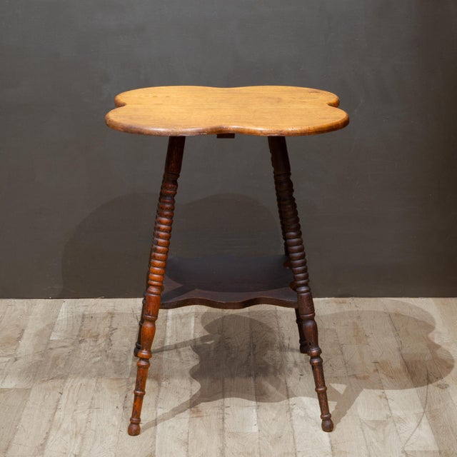 Antique Victorian Clover Top Parlor Table c.1890 For Sale In San Francisco - Image 6 of 8