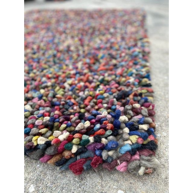 Vintage Modern Confetti Wool Shag Rug | by Chandra For Sale - Image 11 of 12
