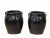 This set of 2 hand glazed flower pottery is perfect for a group small plants or fresh cut flowers in your kitchen, dining...
