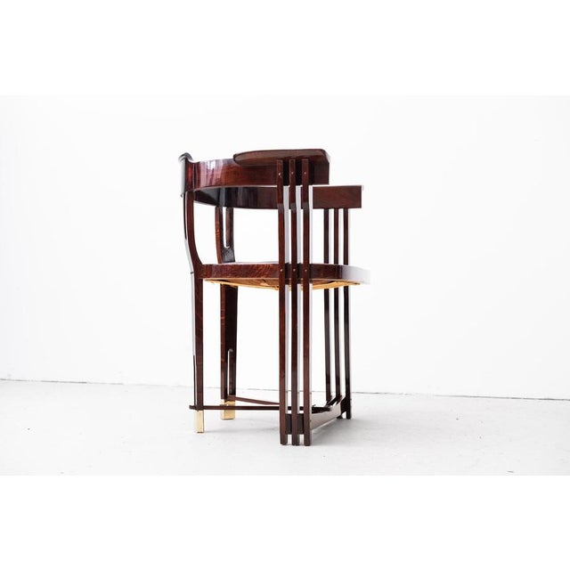 Brown Antique Art Nouveau Armchairs by Anton Pospischil Jr., 1900, Set of 2 For Sale - Image 8 of 18