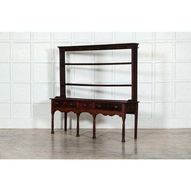 Antique English Oak Dresser, 1780 For Sale - Image 4 of 16