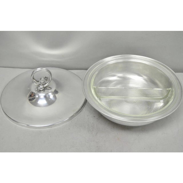 Vintage Bw Buenilum Silver Plated Aluminum Art Nouveau Covered Serving Dish For Sale - Image 10 of 18