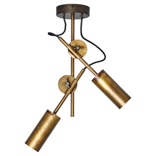Black Brass 3452-6 Stav Spot 2 Ceiling Lamp by Johan Carpner for Konsthantverk For Sale - Image 8 of 8
