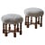 Mid-Century Danish Oak Stools with Shearling Lambswool Upholstery, 1950s, Set of 2 For Sale - Image 15 of 15