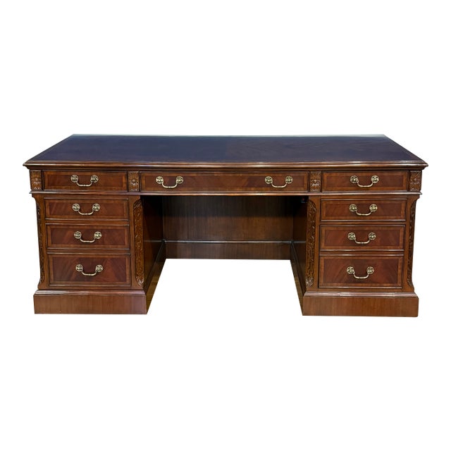 Traditional Mahogany Credenza by Leighton Hall - Showroom Sample For Sale