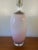 Murano Pink Swirled Lamp With Lucite Base. Large statement lamp for that special look. It features a swirled look with...