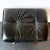 Black Vintage Lindos Black Leather and Wood Ottoman from Ikea, 1997 For Sale - Image 8 of 15