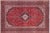 Vintage Retro Kashan Red/Blue Wool Rug - 9'9'' X 12'9'' For Sale - Image 9 of 10