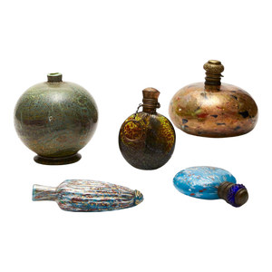 Late 19th Century Venetian Sent Bottles from Artistica Barovier, Set of 4