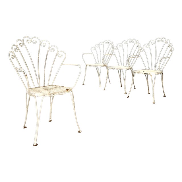 Lacquered Iron Garden Chairs For Sale