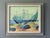 SHORELINE COLOUR Size: 13.4 x 15.4 inches (including frame) Oil on canvas A mid-century coastal landscape that captures a...