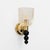 Italian Murano Glass Wall Sconces with Gold Dust Inclusions and Brass, 2000, Set of 2 For Sale - Image 4 of 10