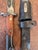 Early 20th Century Early 20th Century Yugo M48 Mauser Bayonet Scabbard Leather Frog Preduzece 44 Factory 44 For Sale - Image 5 of 7