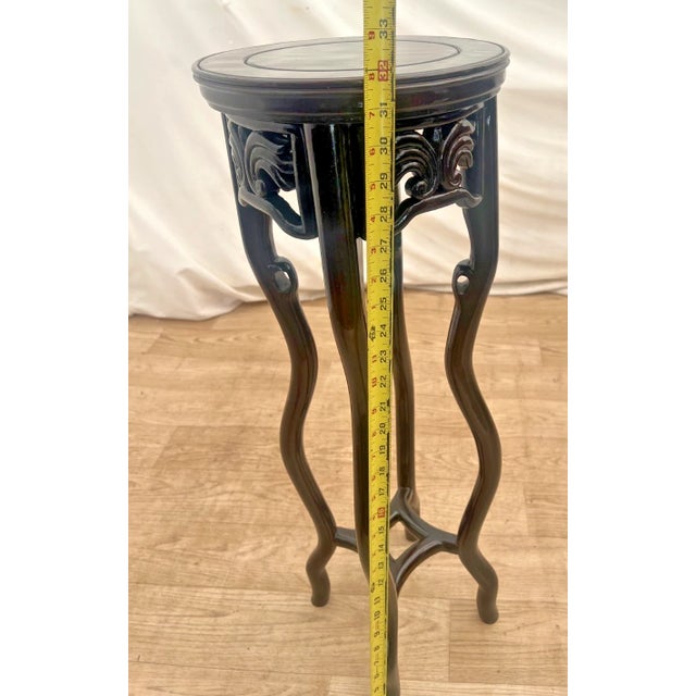 Vintage Mahogany Plant Stand Pedestal Prunus Root Carved Tall Jardinière Table 1a For Sale - Image 9 of 10