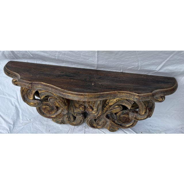 1980s Old World Mexican Hacienda Collection: Console Table With Monumental Mirror & Decorative Corbels, 5 Pieces For Sale - Image 16 of 18