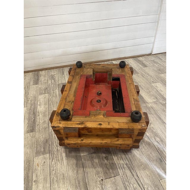 Metal Vintage Coffee Table with Glass, 1920s For Sale - Image 7 of 11