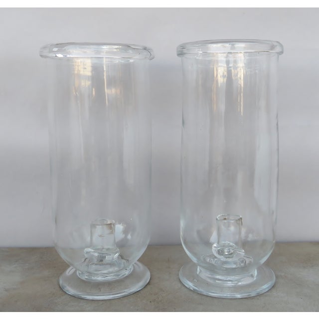Vintage Tall Hurricane Candle Holders a Pair Chairish