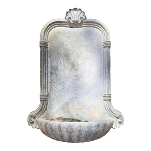 Late 20th Century Shell Cast Stone Fountain Planter