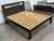 Contemporary Queen Size West Elm Low Cut Out Bedframe For Sale - Image 3 of 12