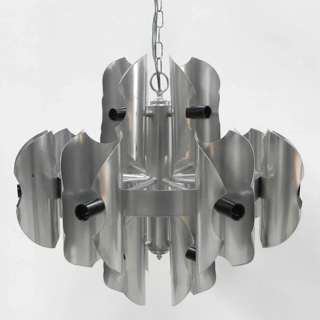 Large Vintage Hanging Lamp with 16 Light Points For Sale - Image 12 of 18