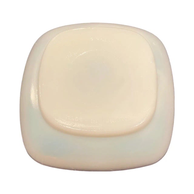 Mid-Century Modern Vintage Hotel De Crillon Paris Milk Glass Ashtray Catchall Trinket Dish For Sale - Image 3 of 12