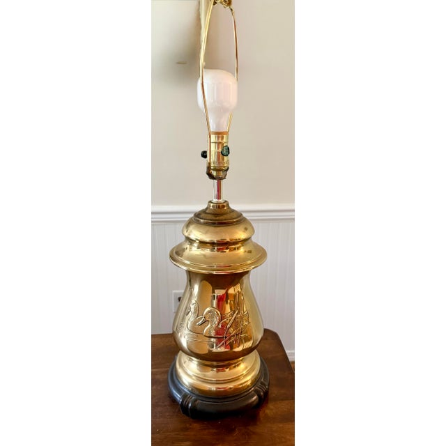 Duck Brass Lamp For Sale - Image 4 of 12