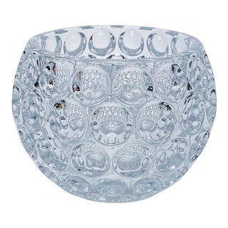 Vintage Decorative Bowl in Geometric Sphere Optic Pattern For Sale