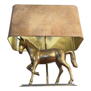 Vintage French Horse Table Lamp in Bronze from Maison Jansen, 1970s For Sale