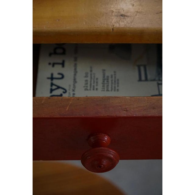 Early 20th Century Scandinavian Extendable Dining Table with Drawer, 1920s For Sale - Image 9 of 18