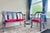 1930s One of a Kind Hand Painted Contemporary Accent Loveseat For Sale - Image 12 of 17