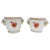 Hungarian Porcelain Apponyi Orange Cachepots from Herend, 1960s, Set of 2 For Sale - Image 9 of 9