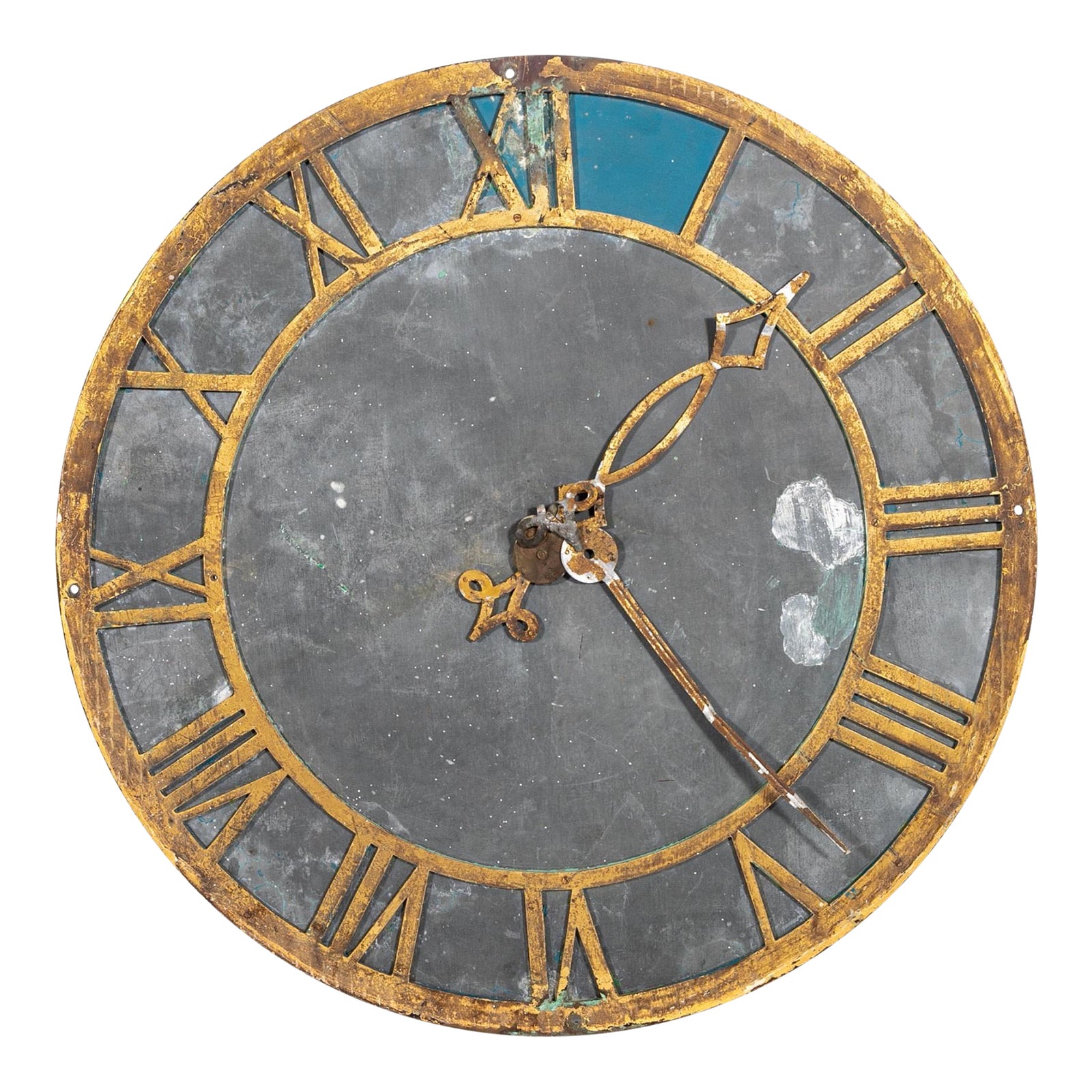 19th Century Dutch Tower Clock Face | Chairish