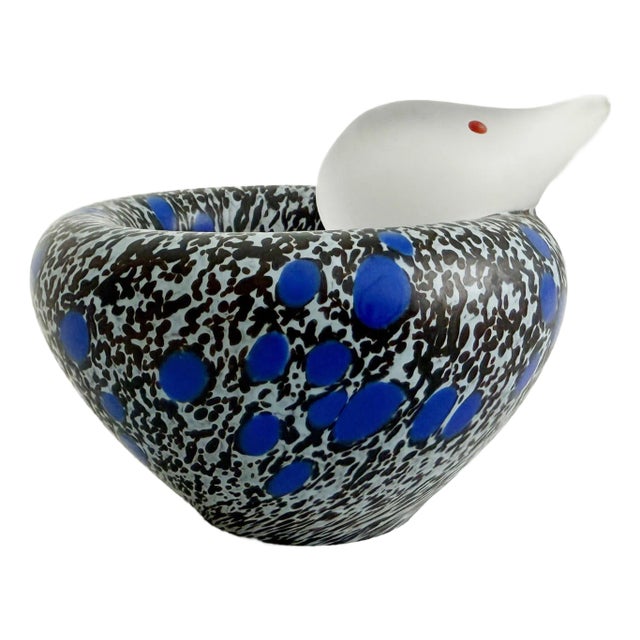 Kosta Boda Cocoo Art Glass Sculpture Dish For Sale